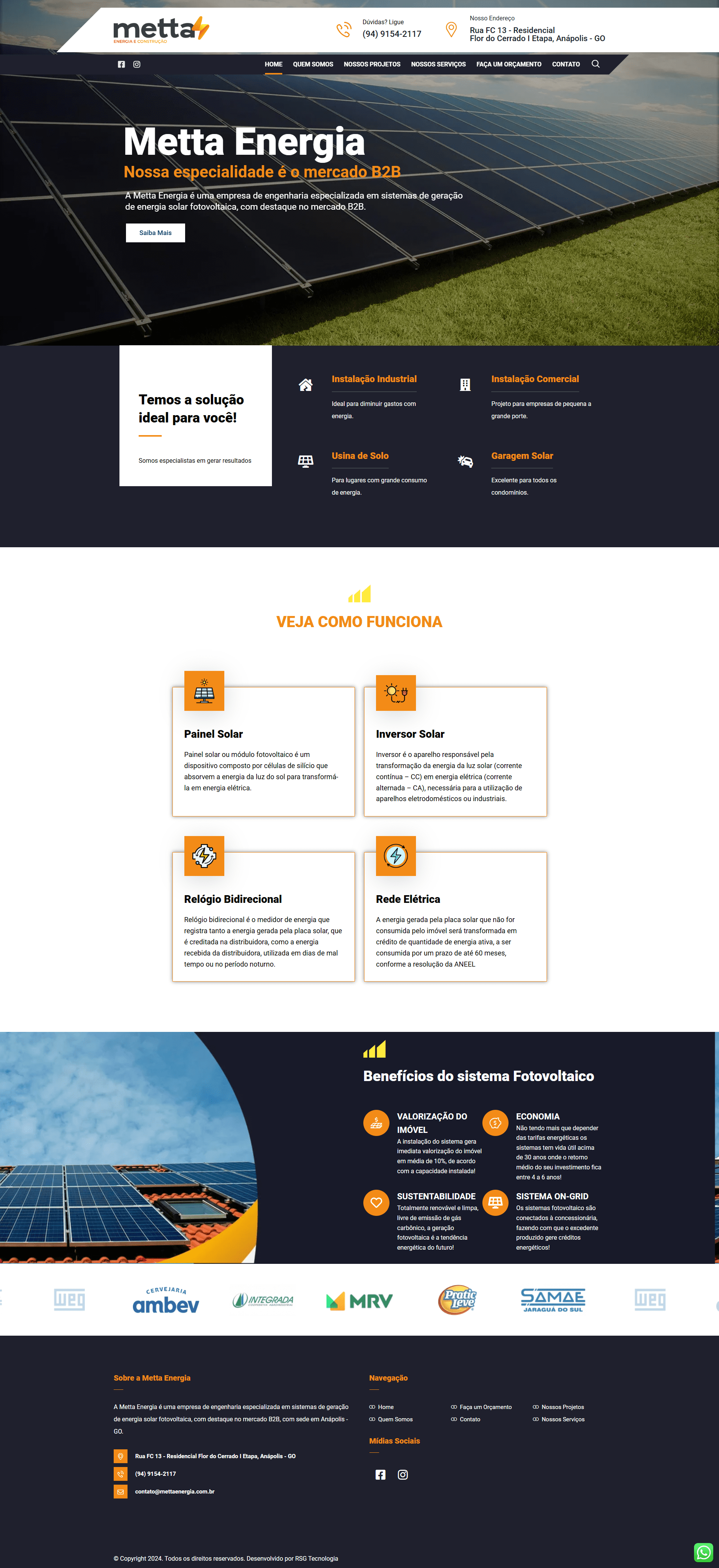 Website Metta Energia