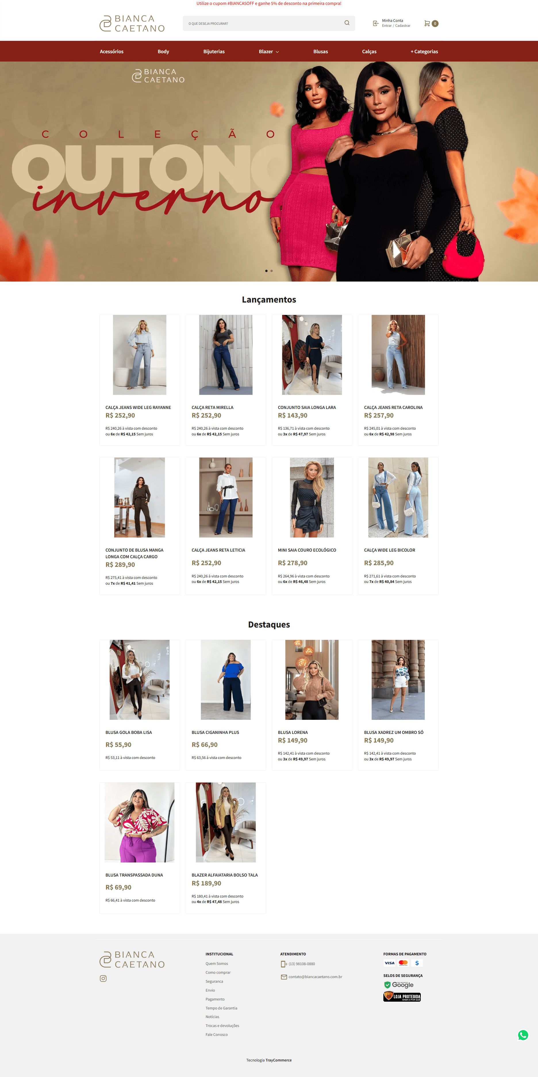 Website Bianca Caetano
